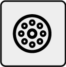 50%的壓縮即可起到密封（水、灰塵、空氣）的作用